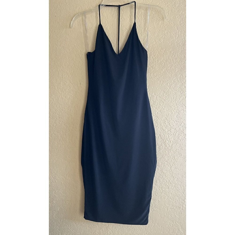 Nasty Gal Women's Black Come Of Cage Bodycon Midi Dress Size S - Picture 9 of 10
